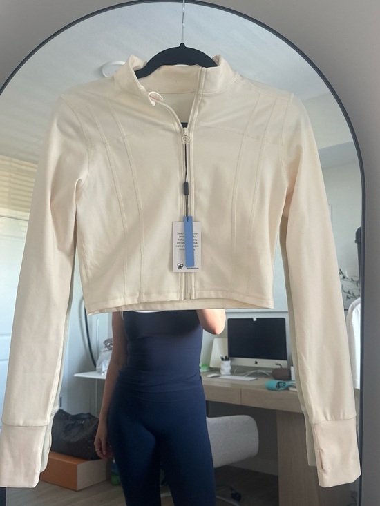 Saski Collection Jackets & Blazers - Saski Butter Cropped Zip Jacket